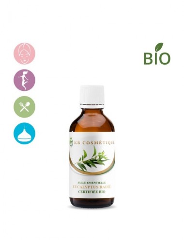 Huile essentielle d'Eucalyptus radié certifiée Bio