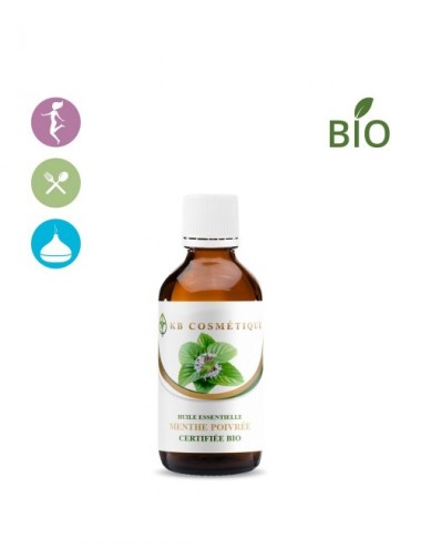 Huile essentielle de Menthe poivrée certifiée Bio