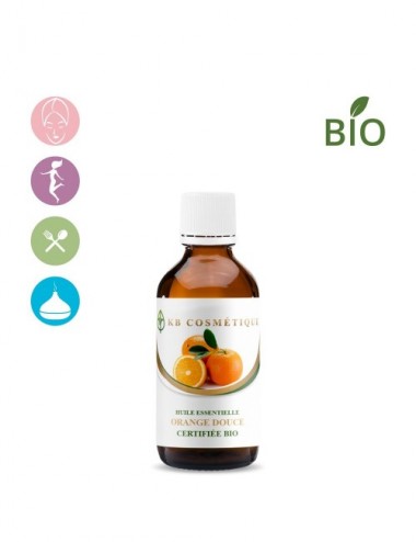 Huile essentielle d'Orange douce certifiée Bio