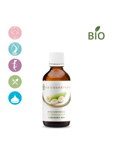 Huile Essentielle de Lemongrass certifiée Bio